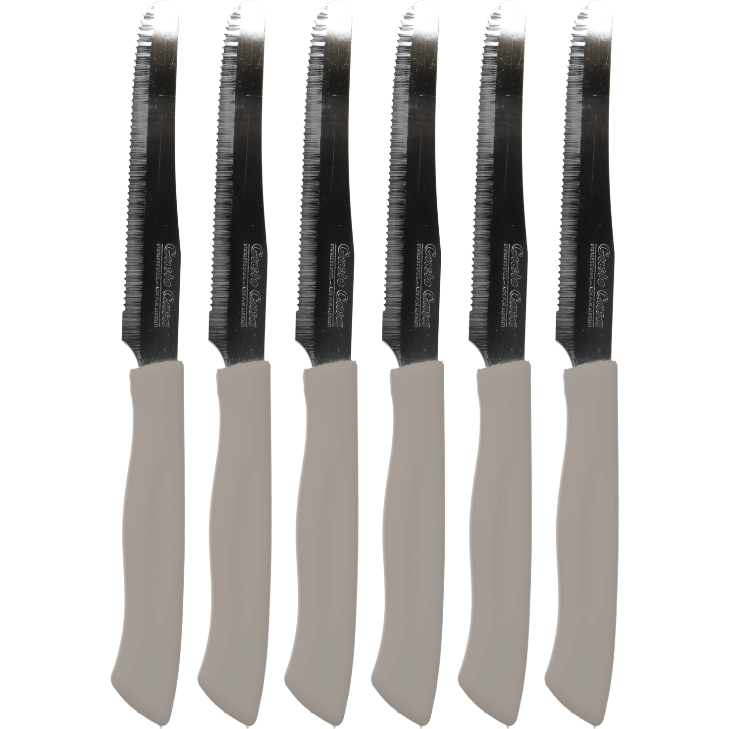 GUSTO CASA - Coltelli da tavola - set 6 pezzi